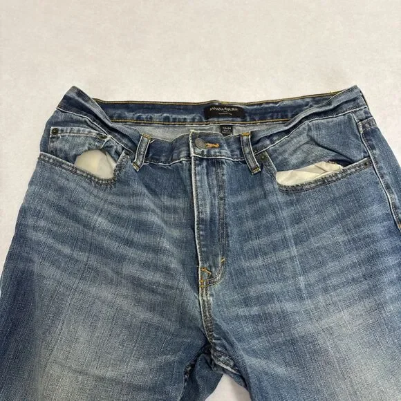 Banana Republic Jeans Men's 34 x 34 Straight Leg Medium Denim - Picture 3 of 16